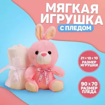Мягкая игрушка с пледом