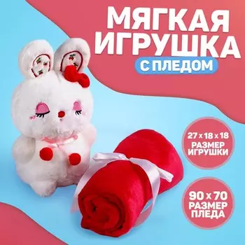 Мягкая игрушка с пледом