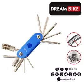 Мультиключ dream bike, для велосипеда