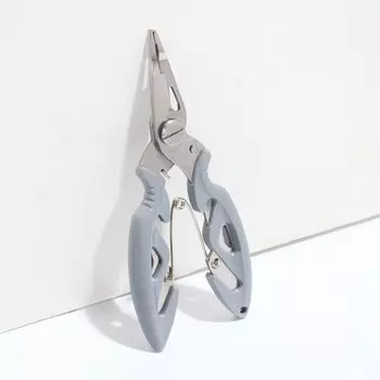 Мультитул 3в1 рыболовный, серый 12 см