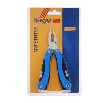 Мультитул тундра вдом, в чехле, 12 функций