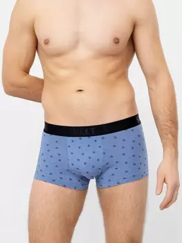 Мужские трусы-боксеры с широким поясом в расцветке