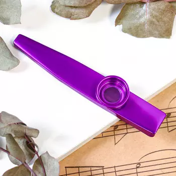 Казу музыкальный инструмент music life, фиолетовый