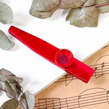 Казу музыкальный инструмент music life, красный