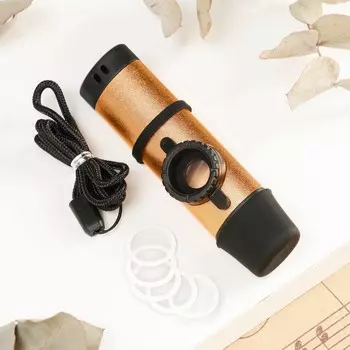 Казу музыкальный инструмент music life, золотистый