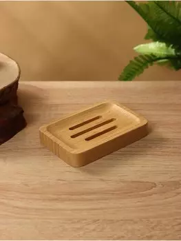 Мыльница, 12.58 см, бамбук