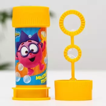 Мыльные пузыри, 20 штук смешарики желтый, 35 мл