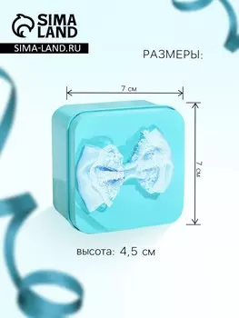 Мыльные розочки, бирюзовые и синие, набор 4 шт.