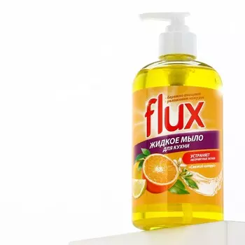 Мыло жидкое кухонное, 500 мл, аромат цитруса, flux