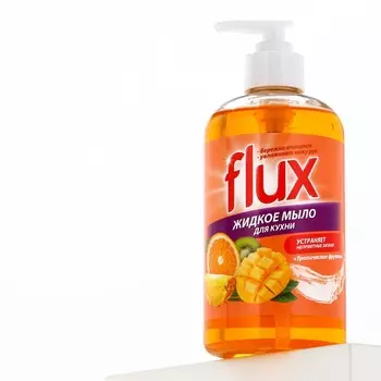 Мыло жидкое кухонное, 500 мл, аромат тропических фруктов, flux