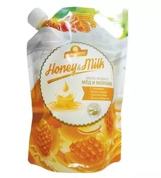 Мыло жидкое Мед и молоко 1000мл Дой-пак