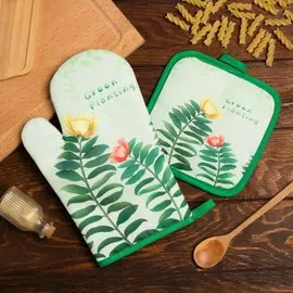 Кухонный набор прихватка рукавица