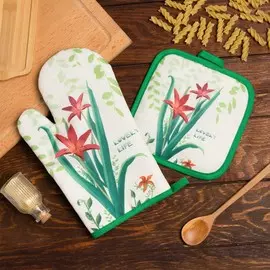 Кухонный набор прихватка рукавица