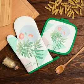 Кухонный набор прихватка рукавица