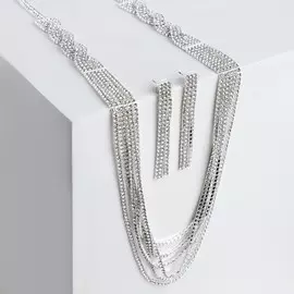 Набор 2 предмета: серьги, колье