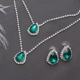 Набор 2 предмета: серьги, колье