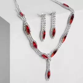 Набор 2 предмета: серьги, колье