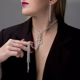 Набор 2 предмета: серьги, кулон