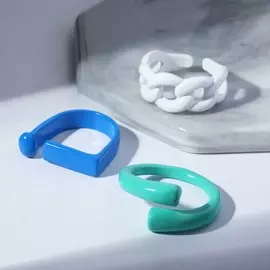 Набор колец из акрила