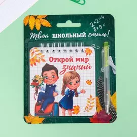 Подарочный набор, блокнот 48 листов + ручка