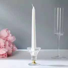 Набор античных свечей, 1,9х20 см, 6 штук, перламутровый металлик