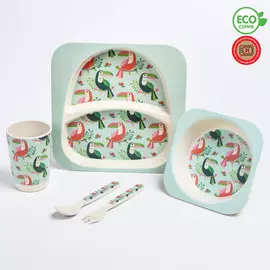 Набор детской бамбуковой посуды