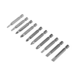 Набор бит тундра, сталь crv, ph, pz, sl, torx х 50 мм, 10 шт.