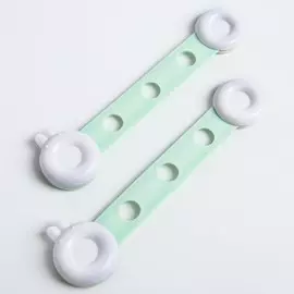 Блокиратор для дверей и ящиков крошка я, универсальные, гибкие, 2 шт., бирюзовый