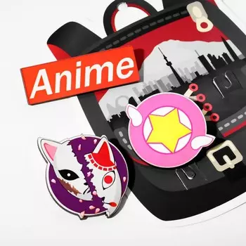 Брошь деревянная (набор 3 шт.)