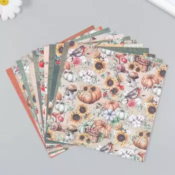 Набор бумаги для скрапбукинга 12 листов 12 дизайнов