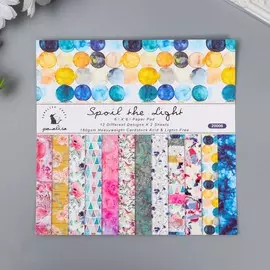 Набор бумаги для скрапбукинга 24 листа 12 дизайнов