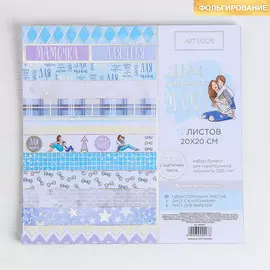 Набор бумаги для скрапбукинга с фольгированием