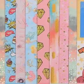 Набор бумаги для скрапбукинга с фольгированием