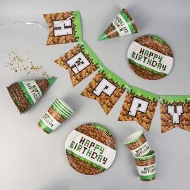 Посуда одноразовая бумажная для праздника