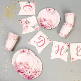 Набор бумажной посуды одноразовый