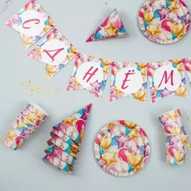 Посуда одноразовая бумажная для праздника