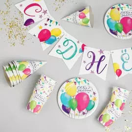 Посуда одноразовая бумажная для праздника