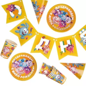 Набор бумажной посуды, на 6 персон