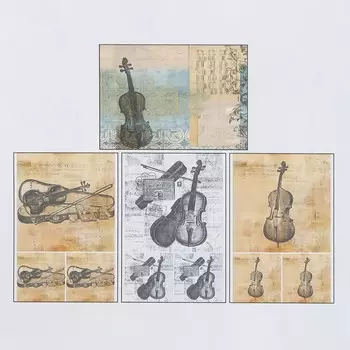 Набор декупажных карт 4 шт