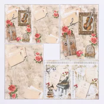 Набор декупажных карт 4 шт