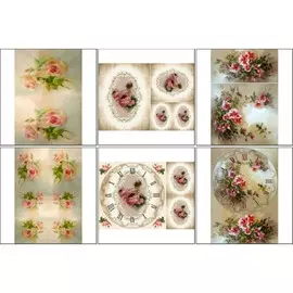 Набор декупажных карт 6 шт