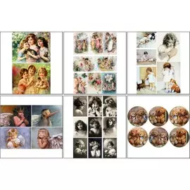 Набор декупажных карт 6 шт