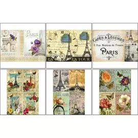 Набор декупажных карт 6 шт