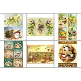 Набор декупажных карт 6 шт