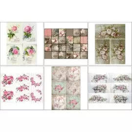 Набор декупажных карт 6 шт