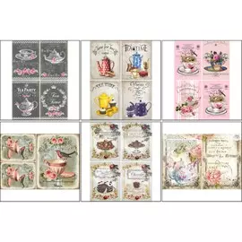 Набор декупажных карт 6 шт