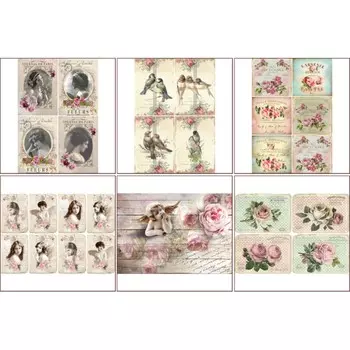 Набор декупажных карт 6 шт