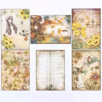 Набор декупажных карт 6 шт