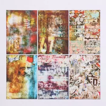 Набор декупажных карт 6 шт