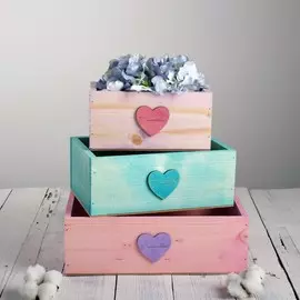 Набор деревянных ящиков 3 в 1